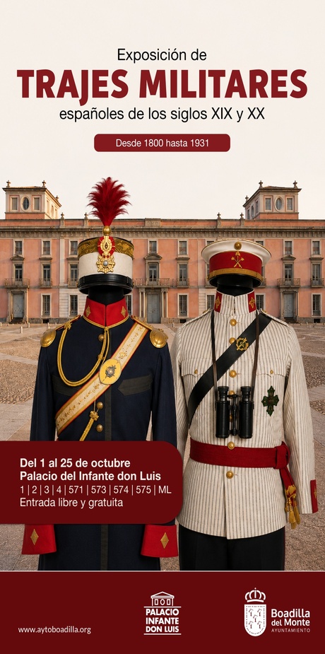 Exposición de Trajes Militares españoles de los siglos XIX y XX (desde 1800 hasta 1931)